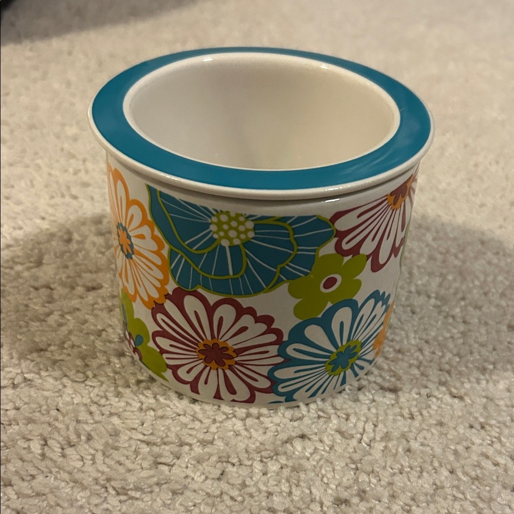 Floral Ceramic Dip Dish, NWOT
